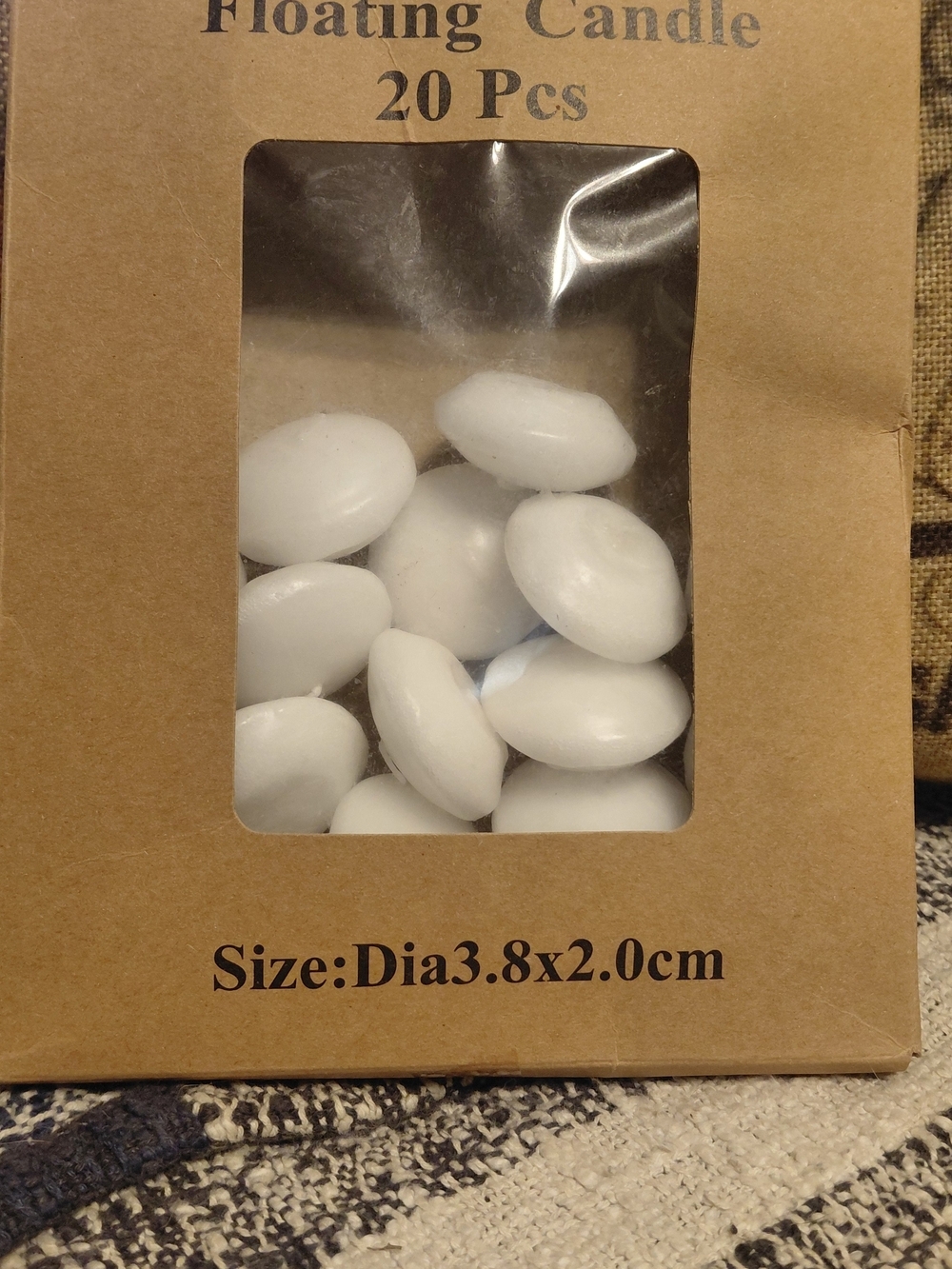 Floating Tea Light Candles - White (20 pcs)